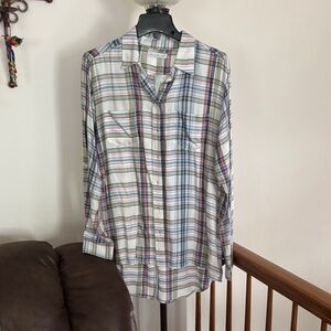 Derek- Heart long sleeve button up shirt